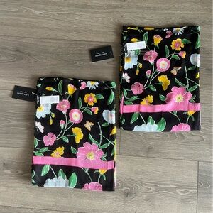 NWT Kate Spade Set of 2 Floral Garden Oblong Scarfs retails $98 each
